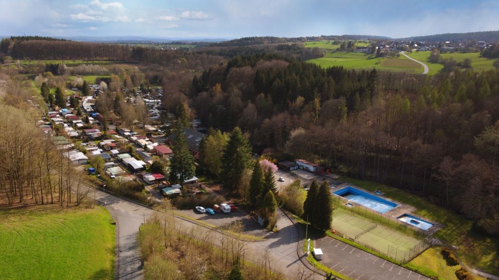 Luftaufnahme Campingplatz Krumbach